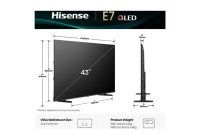 Hisense 43E7QTUK 43 Inch (109.22 cm) Smart TV