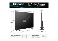 Hisense 85E7QTUK PRO 85 Inch (216 cm) Smart TV
