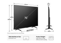 Hisense 75E7Q PRO 75 Inch (191 cm) Smart TV