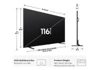 Hisense 116U7SG 116 Inch (294.64 cm) Smart TV