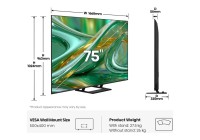 Hisense 75Q8STUK 75 Inch (191 cm) Smart TV