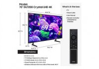 Samsung UN70DU7200F / UN70DU7200FXZA 70 Inch (176 cm) Smart TV