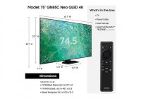 Samsung QN75QN85CAF / QN75QN85CAFXZA 75 Inch (191 cm) Smart TV