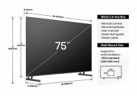 Hisense 75U6NAU 75 Inch (191 cm) Smart TV