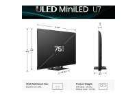Hisense 75U75QG 75 Inch (191 cm) Smart TV