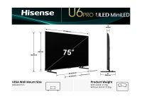 Hisense 75U6QNZ PRO 75 Inch (191 cm) Smart TV