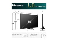 Hisense 85U8QAU 85 Inch (216 cm) Smart TV