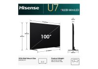 Hisense 100U7QAU 100 Inch (254 cm) Smart TV