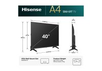 Hisense 40A4QAU 40 Inch (102 cm) Smart TV
